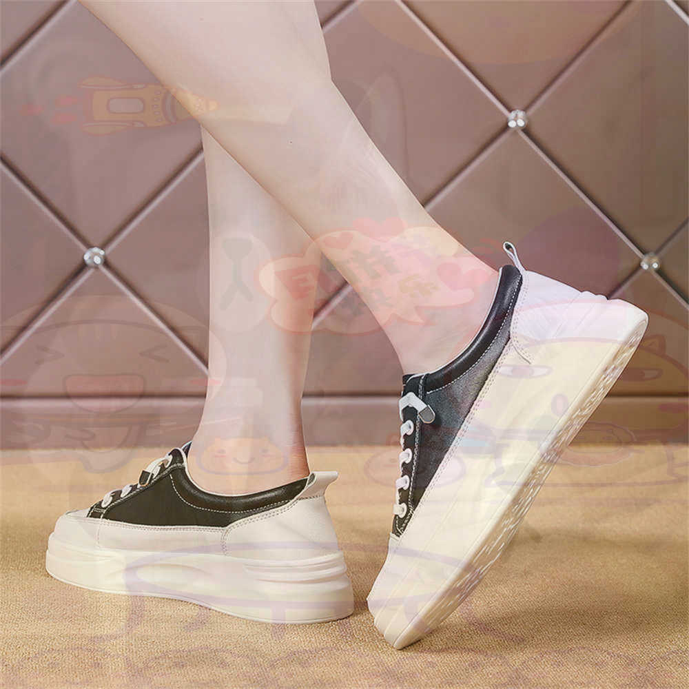 Office Tech Products - LACE-up Chunky Loafers ผู้หญิงสเก็ตบอร์ดกีฬารองเท้าตะกร้ารองเท้าผ้าใบจริงแบบพกพาข่าวตะกร้า Teni ที่มีคุณภาพสูง
