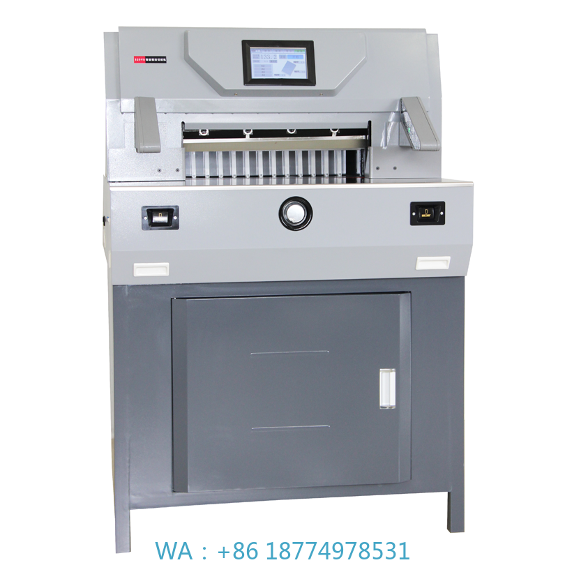 Paper Cutting Guillotine - เครื่องตัดกระดาษไฟฟ้าแบบกิโยติน 520V8 พร้อมหน้าจอสัมผัส ควบคุมการตัดกระดาษอัตโนมัติ ขนาด 520