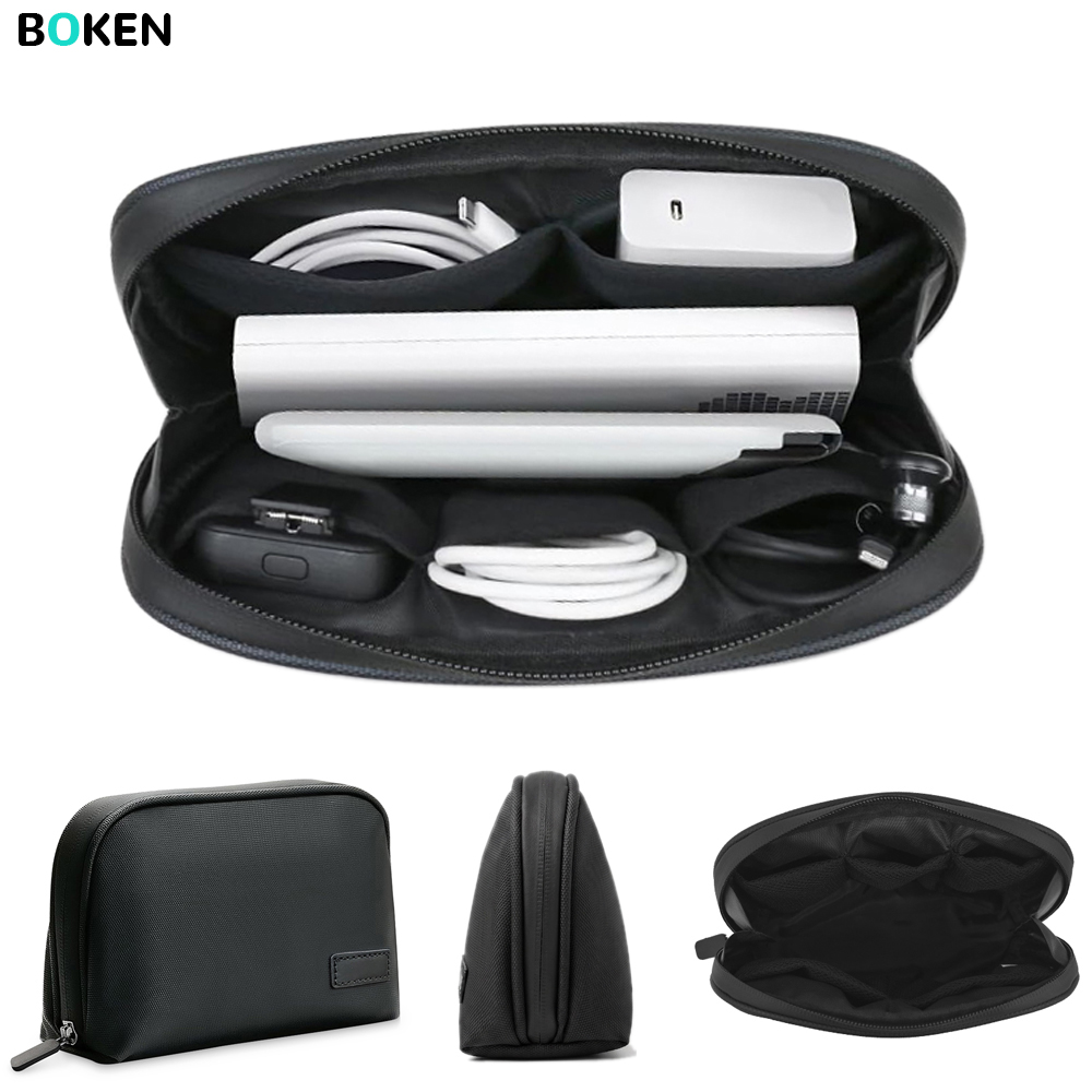 Home Office Tech Gadgets - กระเป๋าใส่อุปกรณ์อิเล็กทรอนิกส์น้ำหนักเบา กันน้ำ พกพาสะดวก สำหรับเก็บสายชาร์จ เหมาะสำหรับการเดินทาง บ้าน