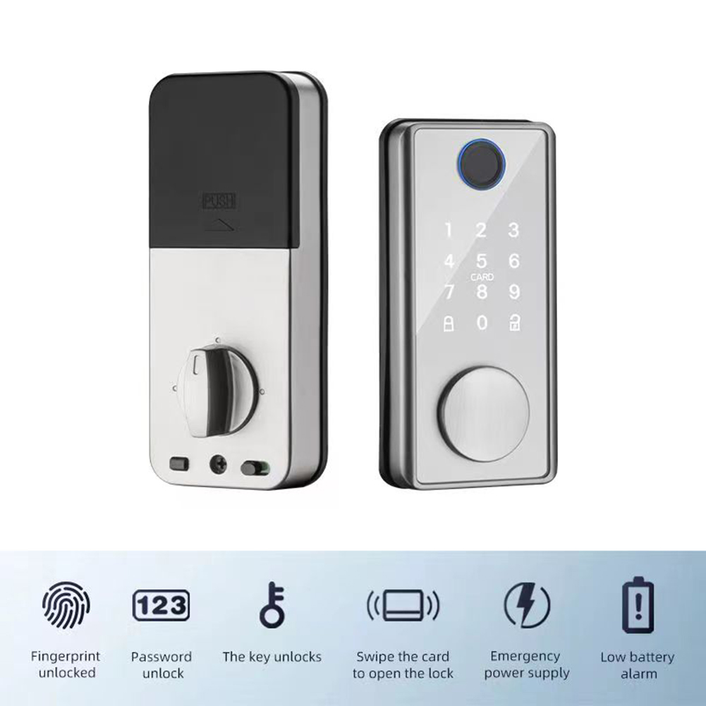 Smart Card Reader - ล็อคประตูอัจฉริยะ Tuya ระบบควบคุมการเข้าออกด้วยลายนิ้วมือ อุปกรณ์รักษาความปลอดภัยบ้าน เครื่องเปิดประตูอิเล็กทรอนิกส์ แป้นพิมพ์