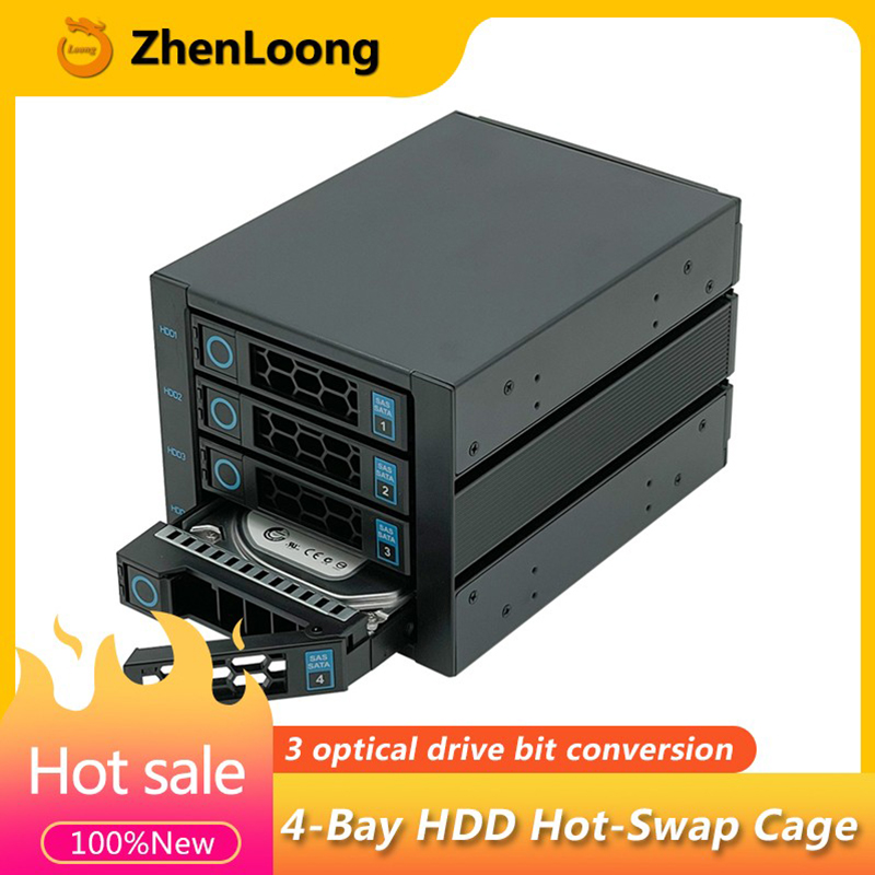 Server Rack Shelf - 4-Bay Hot Swap ฮาร์ดดิสก์โมดูล 3.5 นิ้ว