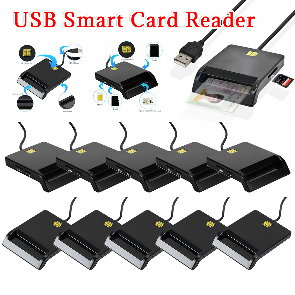 Smart Card Reader - เครื่องอ่านสมาร์ทการ์ด USB การทำงานที่เสถียร ความเรียบง่ายที่เชื่อถือได้สำหรับ DNIE ATM