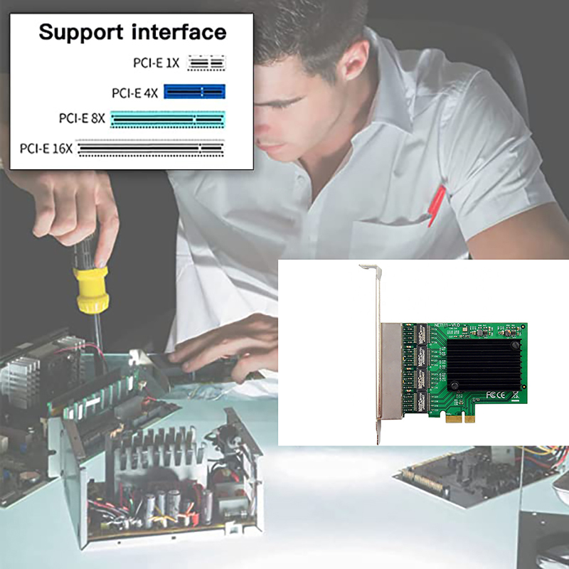 A003 การ์ดเครือข่าย PCIE PCI-E - Gigabit Network Card บทวิจารณ์และราคา