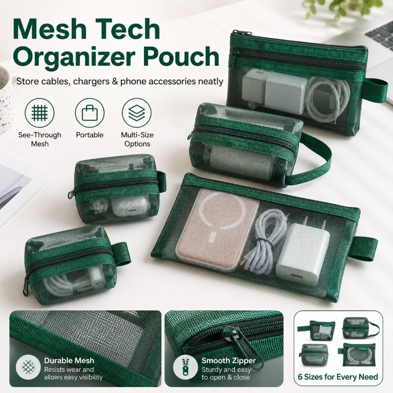 กระเป๋าจัดระเบียบแบบตาข่าย 6 ช - Office Tech Backpack บทวิจารณ์และราคา