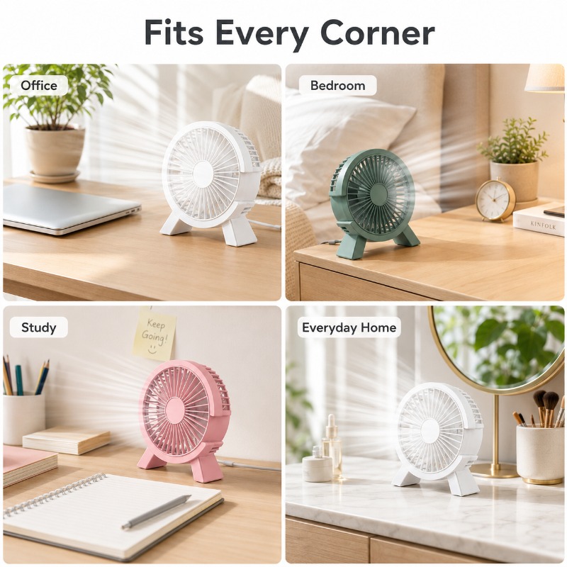 พัดลมตั้งโต๊ะแบบชาร์จไฟได้ขนาด - Home Office Tech Gadgets บทวิจารณ์และราคา