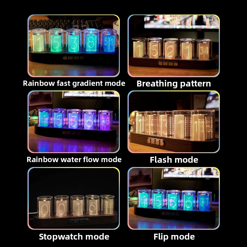 นาฬิกาตั้งโต๊ะ RGB สำหรับเกมเม - Office Tech Decor บทวิจารณ์และราคา