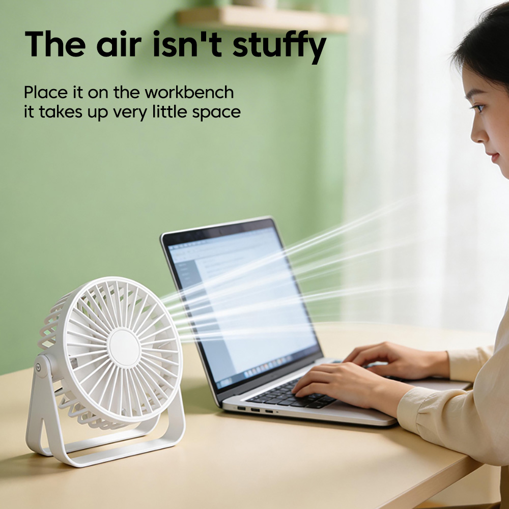 พัดลมตั้งโต๊ะมินิ USB แบบพกพา  - Home Office Tech Gadgets บทวิจารณ์และราคา